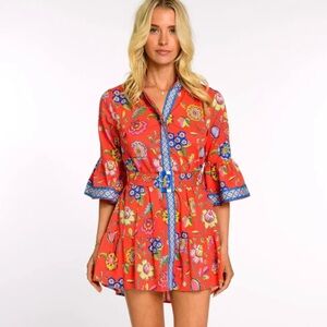 NEW Tuckernuck Elizabeth James The Label Frances Spring Flower Poppy Dress SZ M